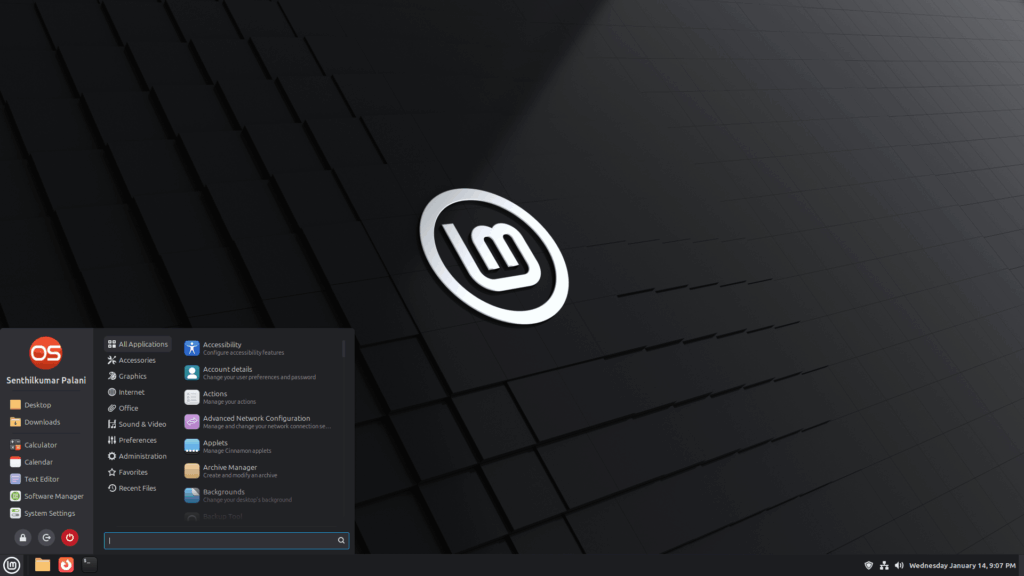 Linux Mint 22.3 Zena Edición Canela Linux Mint 22.3 Zena Edición Canela