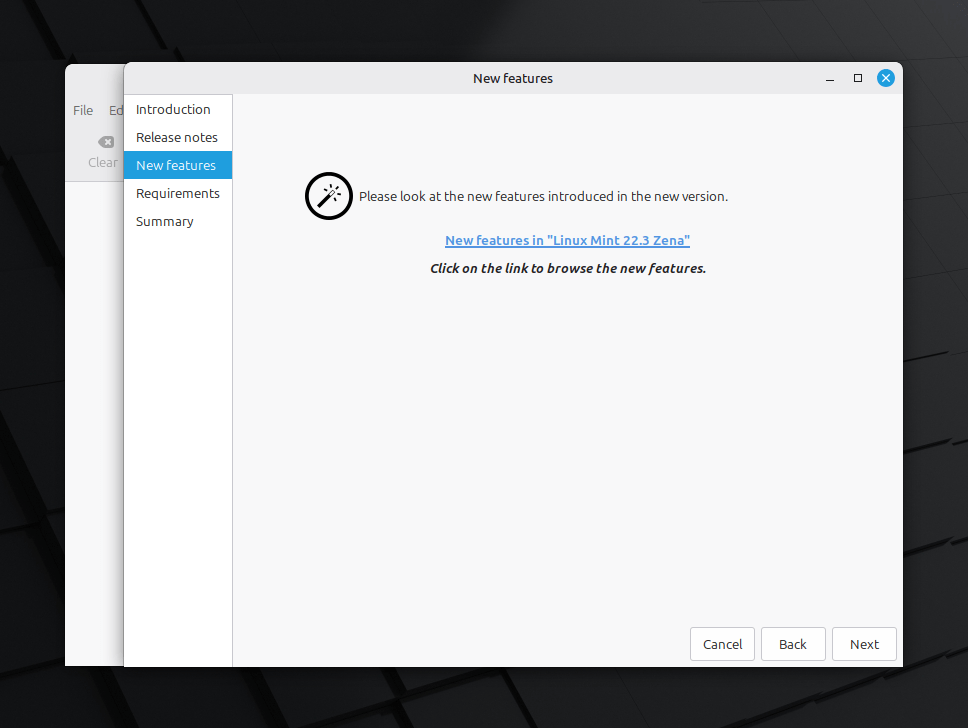 Enlaces de nuevas funciones en el actualizador de Linux Mint Enlaces de nuevas funciones en el actualizador de Linux Mint