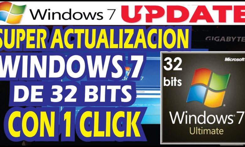 ACTUALIZACIONES DE WINDOWS 7 DE 32 BITS | 2022 | PAQUETE COMPLETO 2022 ✅