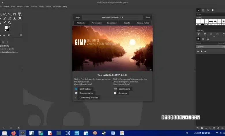 Lanzamiento del editor de imágenes GIMP 3.0.8, Wayland mejorado y manejo de fuentes
