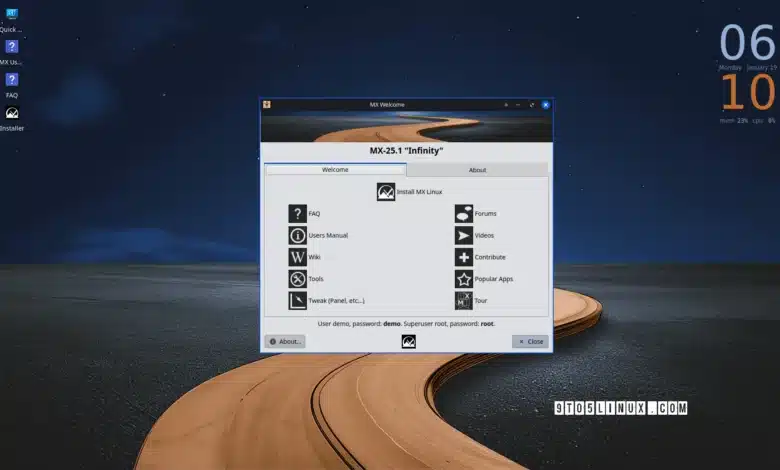 MX Linux 25.1 ha implementado soporte de inicialización dual, Debian 13.3 Base y Linux 6.18 LTS