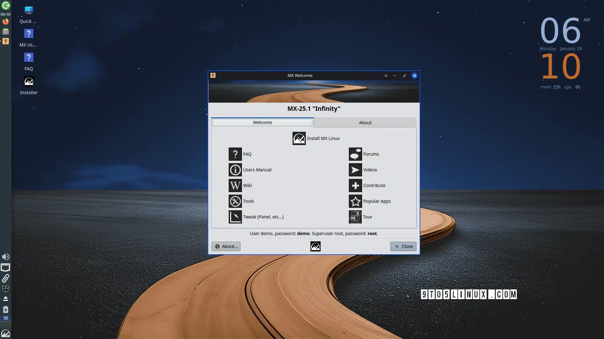 MX Linux 25.1 ha implementado soporte de inicialización dual, Debian 13 ...