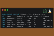 Ver archivos CSV en una terminal Linux: no se requieren hojas de cálculo
