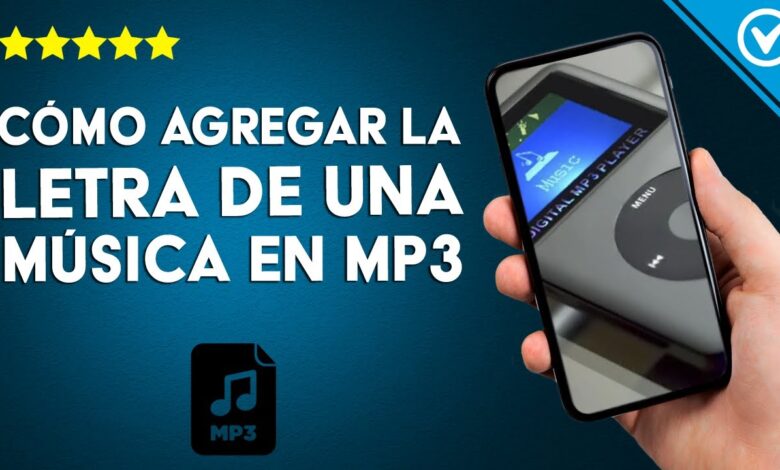 ¿Cómo agregar automáticamente letras de canciones a MP3?