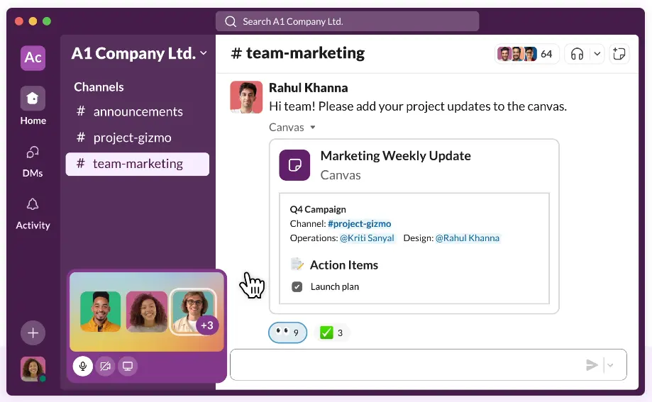 Slack: plataforma de comunicación basada en equipos