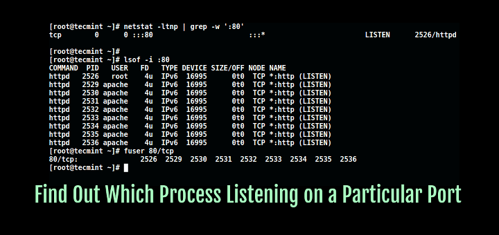 4 formas de comprobar qué proceso está usando un puerto en Linux