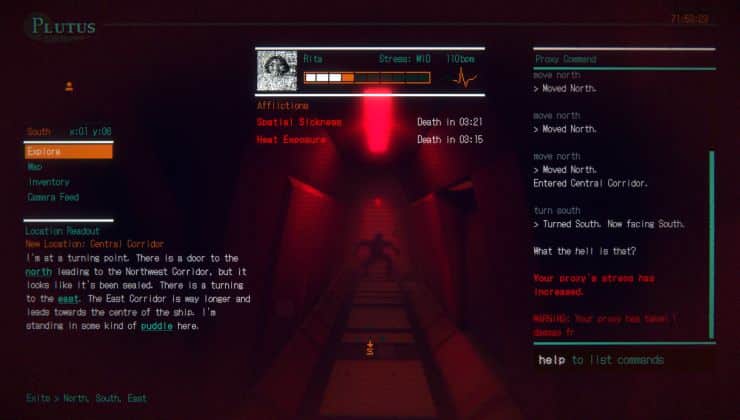 CONTROL REMOTO se parecería a Alien: Isolation si fuera una aventura de mecanografía retro