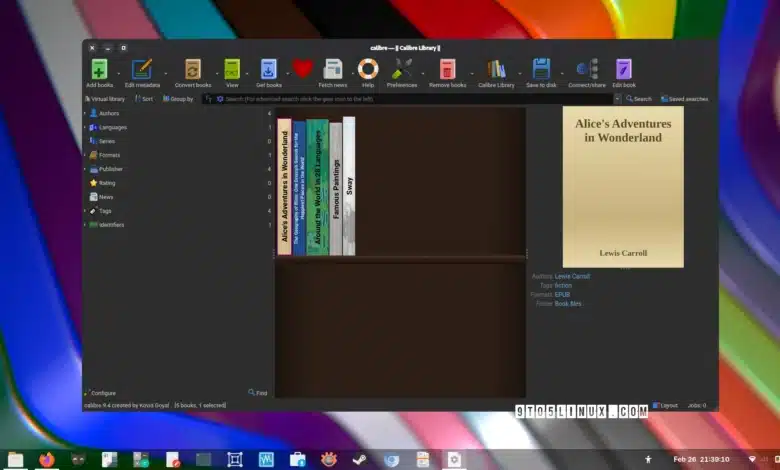 Calibre 9.4 agrega "Estadísticas de lectura" en el visor de libros electrónicos para mostrar el progreso de la lectura