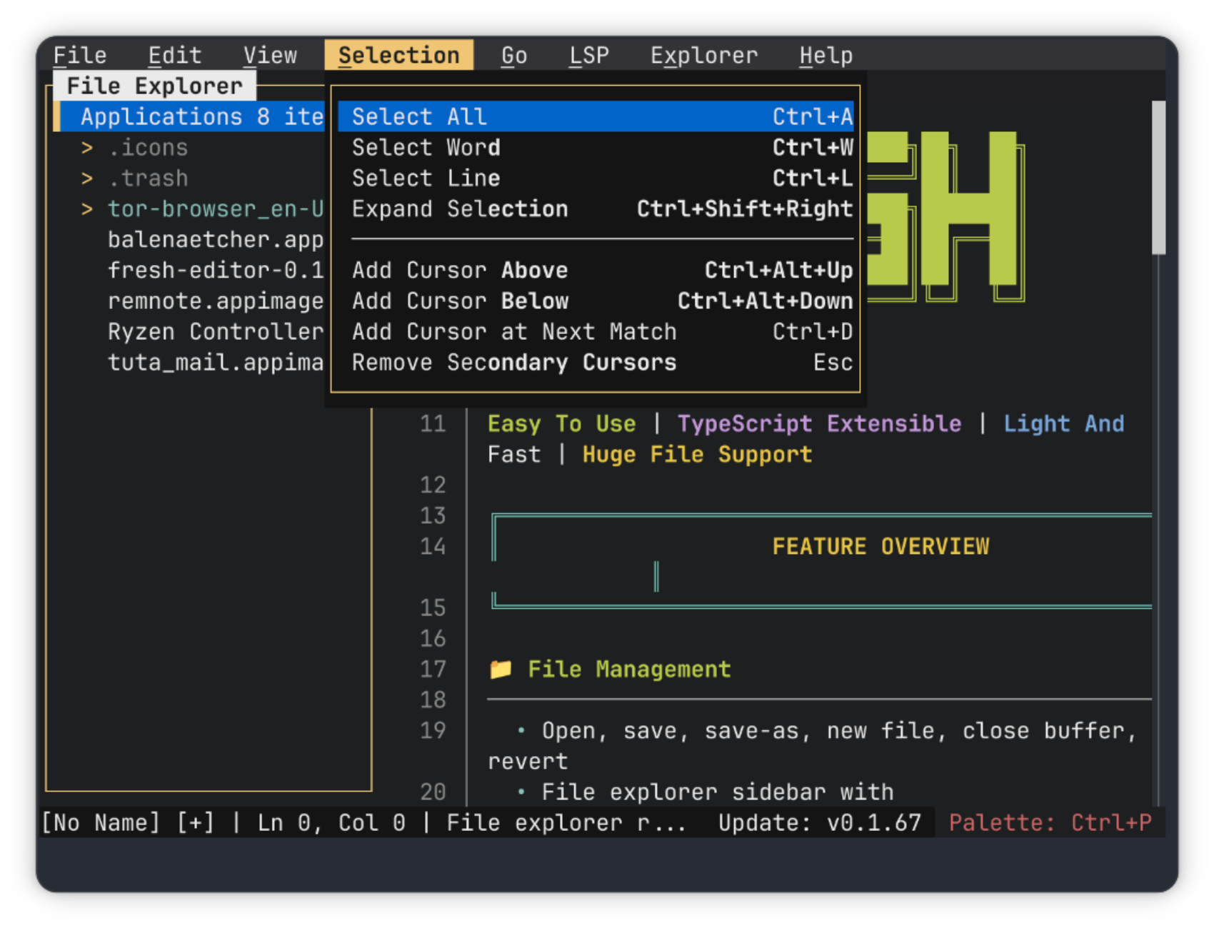 nuevo editor