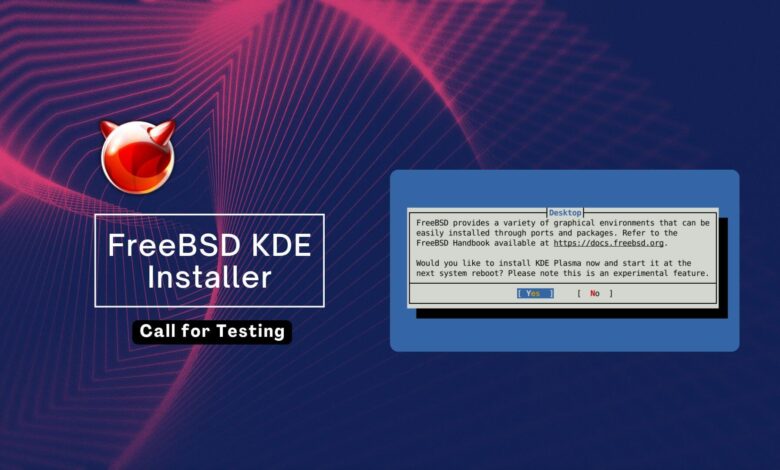 Script del instalador de escritorio FreeBSD KDE listo para probar