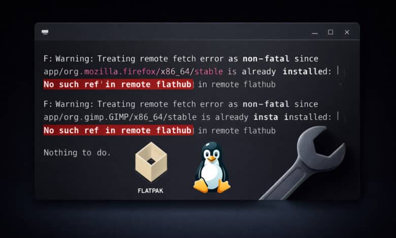 Se corrigió el error de Flatpak "No existe tal referencia en Flathub remoto" [SOLVED]