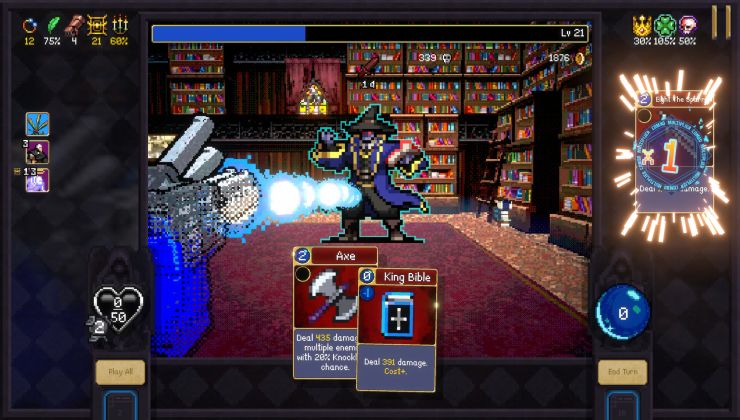 Vampire Crawlers: Turbo Wildcard de Vampire Survivors se lanzará el 21 de abril.