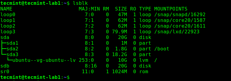Ver particiones de disco de Linux