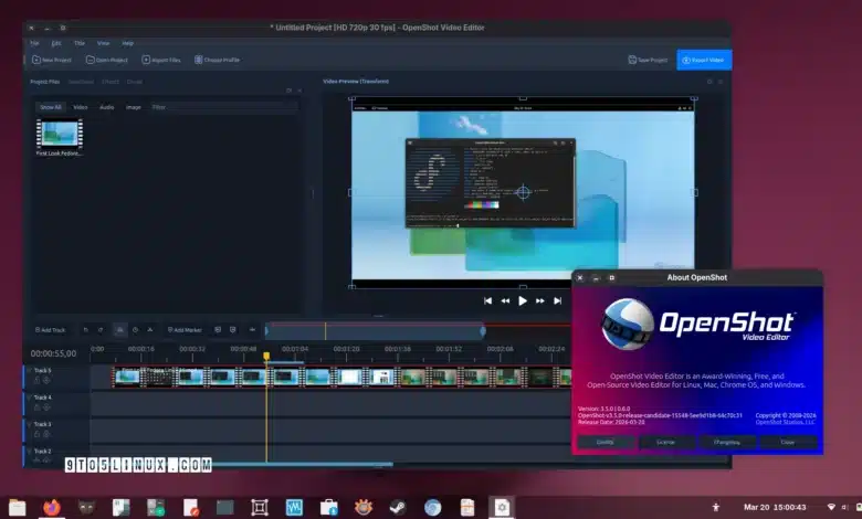 Lanzamiento del editor de vídeo de código abierto OpenShot 3.5 con una nueva línea de tiempo preestablecida