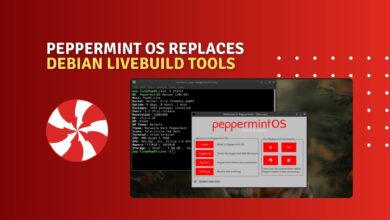 Peppermint OS reemplaza Debian Livebuild con su propio spinner personalizado