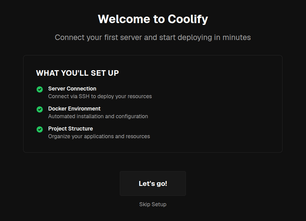 Empezando con Coolify