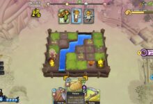 Paga tus deudas con un codicioso propietario en el adorable constructor de mazos Cropdeck.