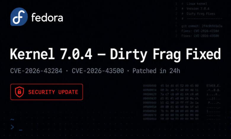 Fedora 44 obtiene el kernel 7.0.4: fragmentación sucia y error de copia 2 solucionado