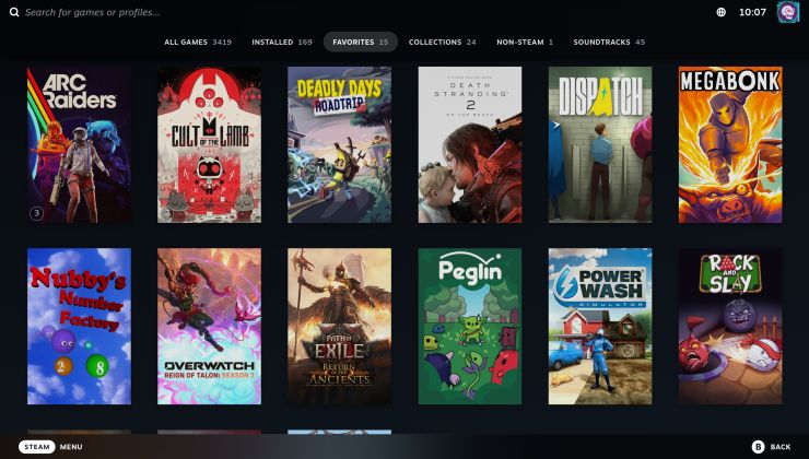 La versión beta de Steam contiene ajustes en el modo Big Picture, mejoras de Linux y correcciones del controlador Steam.