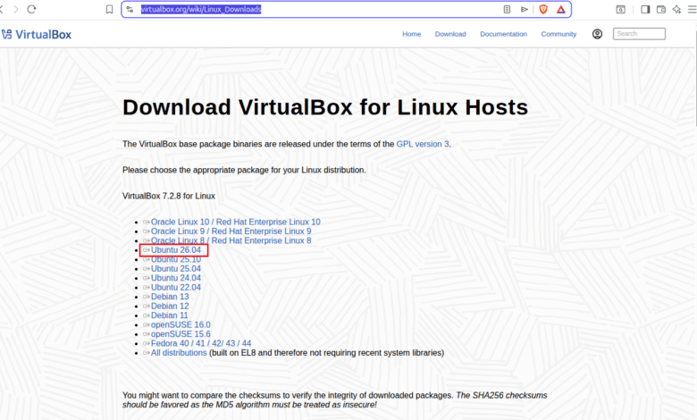 Cómo instalar VirtualBox en Ubuntu 26.04 LTS – Consejos para Linux