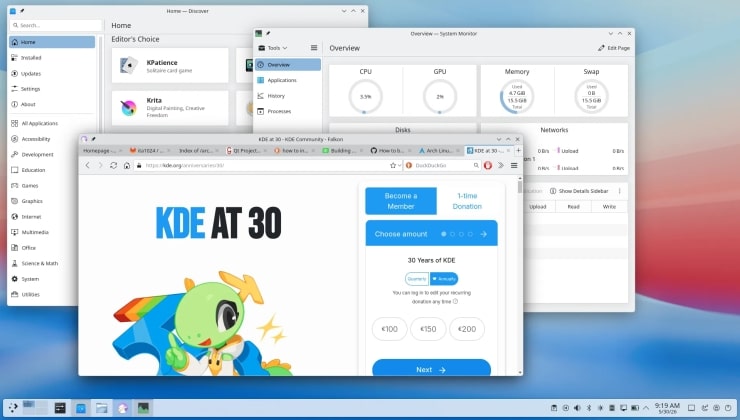 KDE cumple 30 años este año y necesitan su apoyo