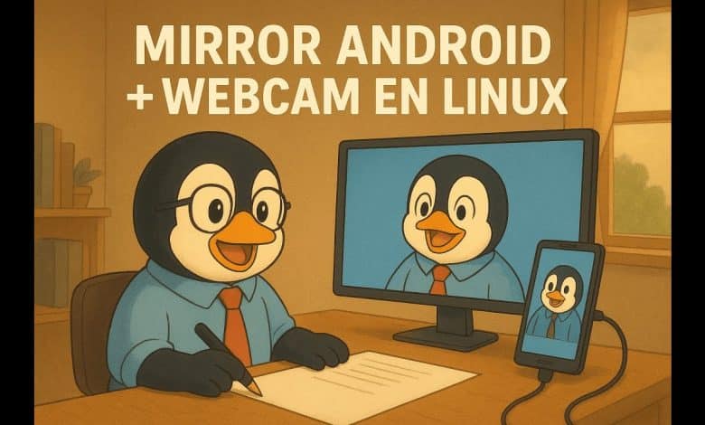Utilice su dispositivo Android para controlar su dispositivo Android en una PC con Linux + Webcam. Scrcpy en Linux. El tutorial autorizado 2025.