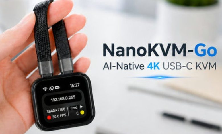 El KVM USB-C compacto NanoKVM-Go admite captura WiFi 6 y 4K