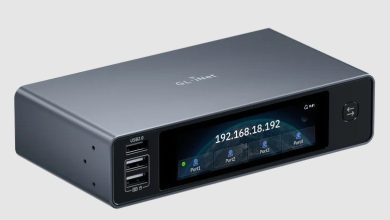 GL.iNet Comet X KVM remoto de 4 puertos con PoE y HDMI 4K