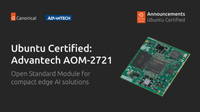 Advantech AOM-2721 ahora tiene certificación Ubuntu