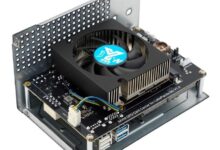 Kit portador LattePanda Mu MXM con opción de tarjeta gráfica Arc A380 o RTX 3060