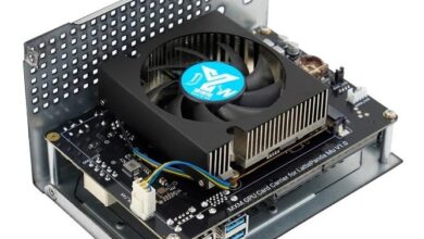 Kit portador LattePanda Mu MXM con opción de tarjeta gráfica Arc A380 o RTX 3060
