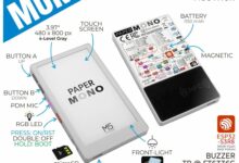Dispositivo portátil ESP32-S3 con papel electrónico de 3,97 pulgadas y LoRa/NFC opcional