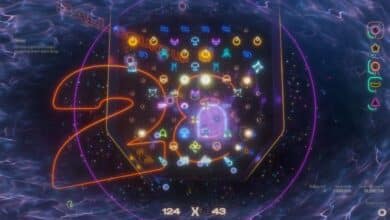 Echa un vistazo a la demostración de HYPERDROP, un panecillo de pachinko explosivo y bañado en neón.