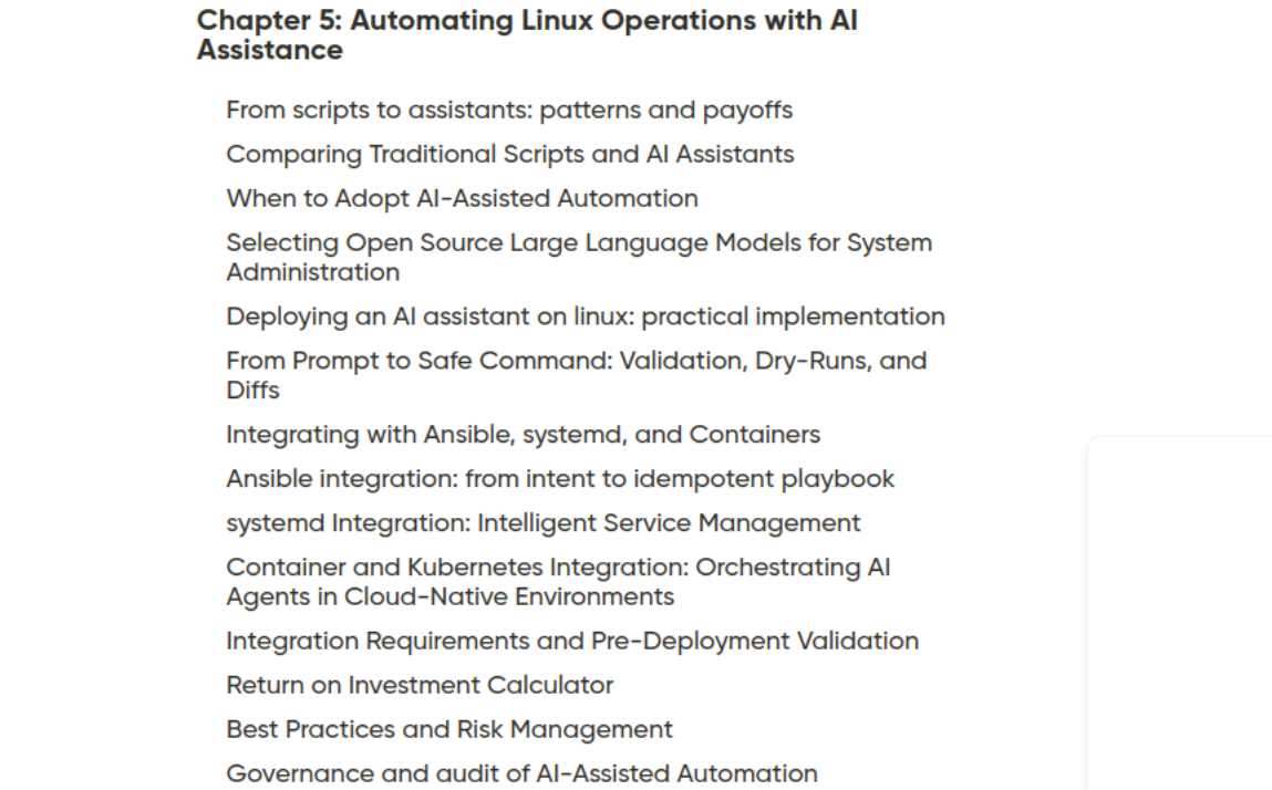 Muestra del Capítulo 5 del libro AI Linux