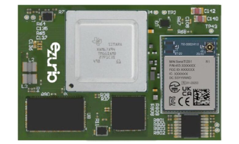 El pequeño módulo OSM-MF ejecuta Linux en Sitara AM67 y 4-TOPS AI