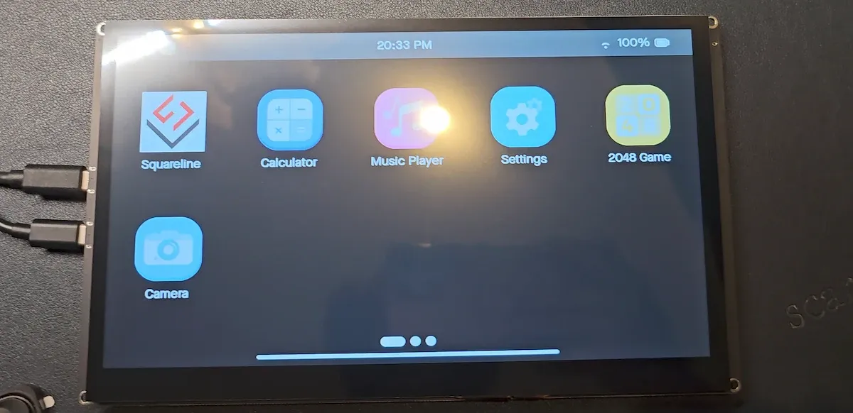 Firmware de demostración en CrowPanel