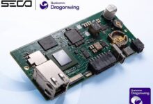 HMI de 5 pulgadas y SBC de 47 x 114 mm ejecutándose en Dragonwing IQ-2390