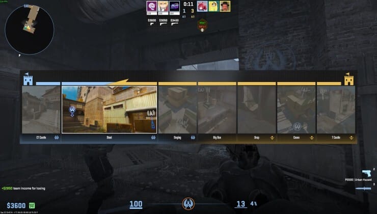 Counter-Strike 2 ha agregado un modo de juego Rush 3v3 intenso y trepidante.