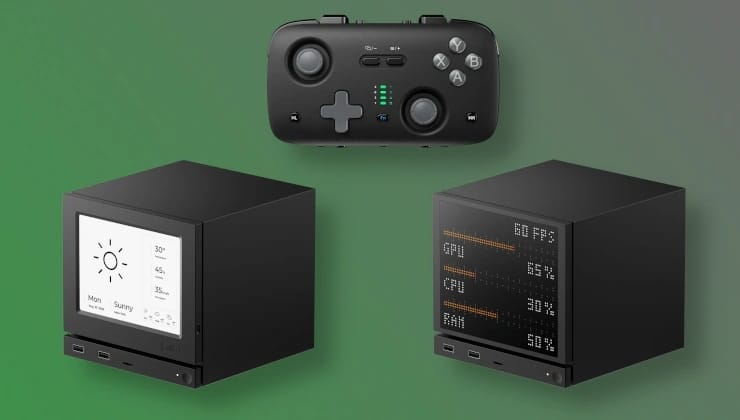 Los paneles JSAUX Steam Machine E-Ink y Pixel Matrix han recibido páginas de tienda y se ha presentado el controlador portátil VOIDJOY SkyLark S1 Pro